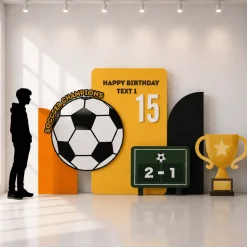 Soccer Champions Foam Core Birthday Backdrop Kit by PopScene™