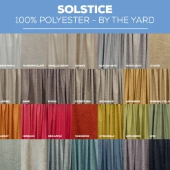 Solstice - 100% Polyester - By The Yard - 110" Width