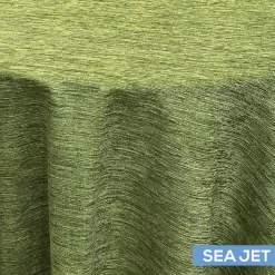 Solstice Tablecloth by Eastern Mills - Sea Jet - Many Size Options