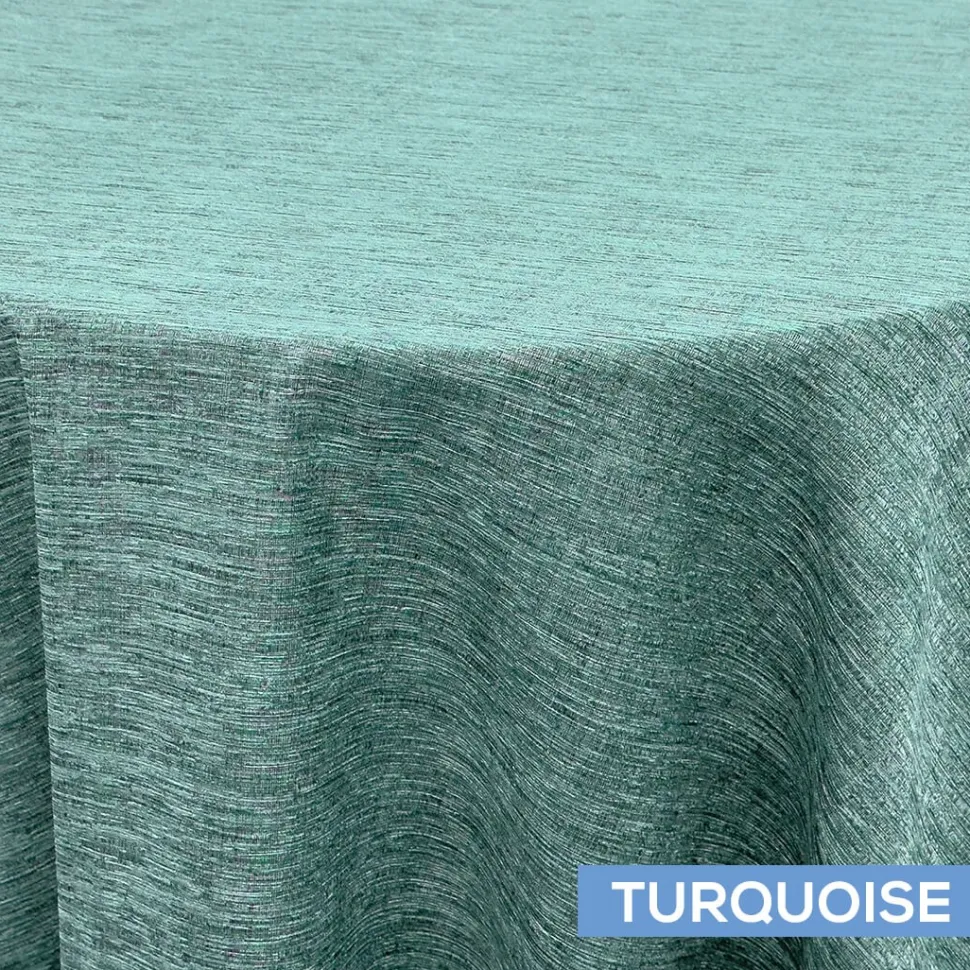 Solstice Tablecloth by Eastern Mills - Turquoise - Many Size Options