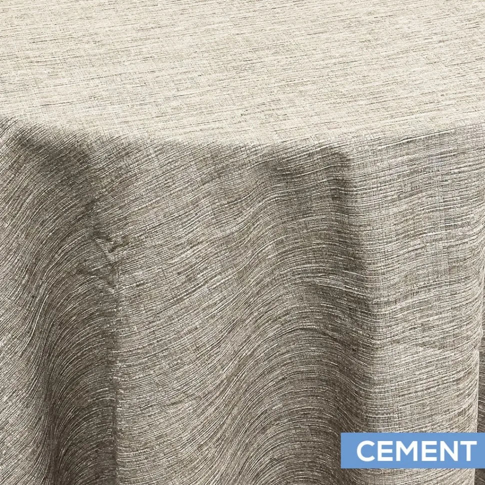 Solstice Tablecloth by Eastern Mills - Cement - Many Size Options