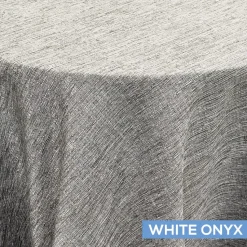 Solstice Tablecloth by Eastern Mills - White Onyx - Many Size Options