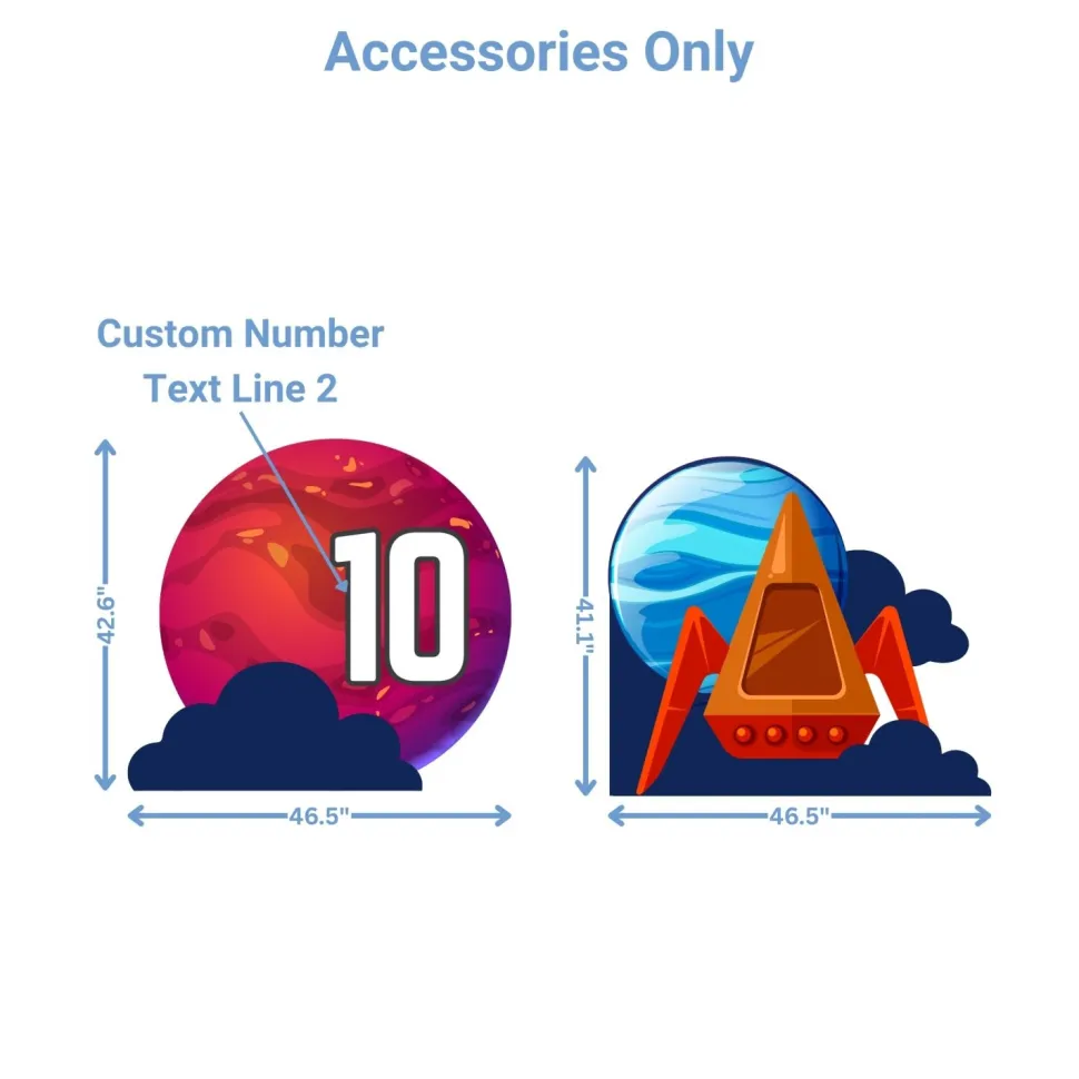 Space Station 1 Foam Core Birthday Backdrop Kit by PopScene™