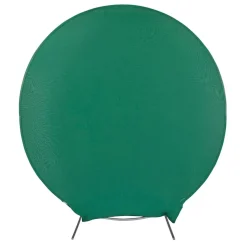 Spandex Arch Cover for Round 7.5 ft Wedding Arch Stand - Emerald Green