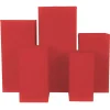 Spandex Covers for Square Metal Pillar Pedestal Stands 5 pcs/set - Red