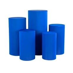 Spandex Pillar Covers for Metal Cylinder Pedestal Stands 5 pcs/set