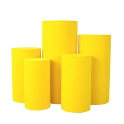 Spandex Pillar Covers for Metal Cylinder Pedestal Stands 5 pcs/set