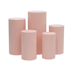 Spandex Pillar Covers for Metal Cylinder Pedestal Stands 5 pcs/set