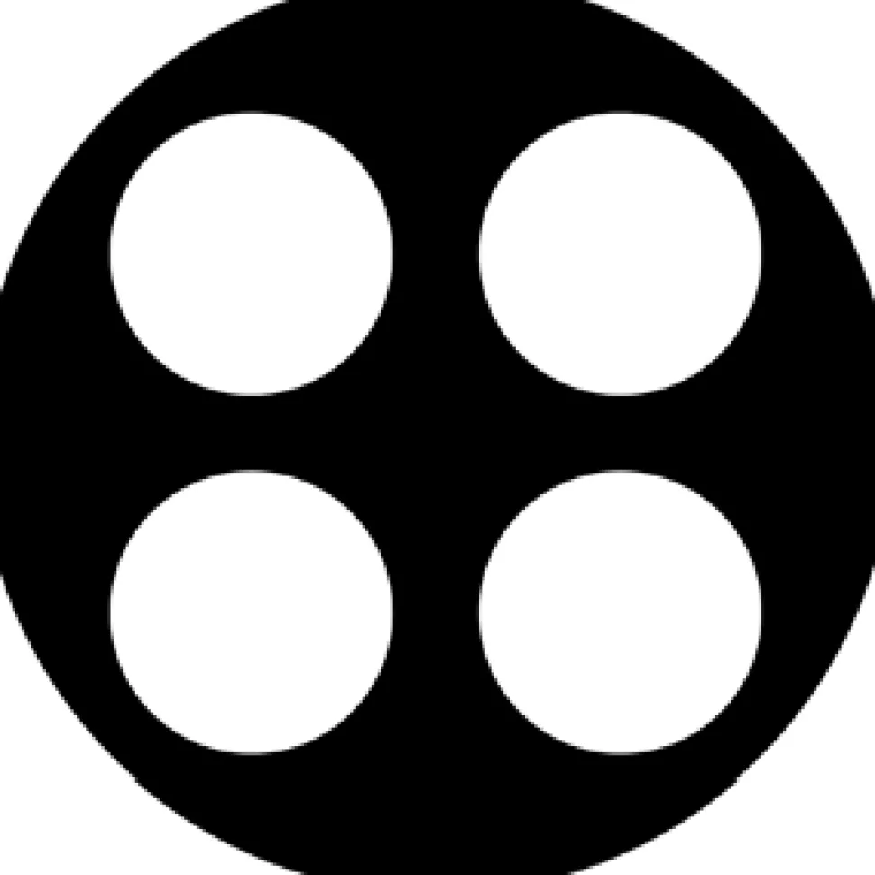 Split 4 - Stock Gobo for Gobo Light Projectors - Choose your size!