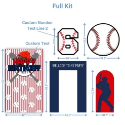 Sports - Baseball Foam Core Birthday Backdrop Kit by PopScene™