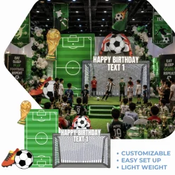 Sports - Soccer 1 Foam Core Birthday Backdrop Kit by PopScene™