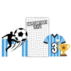 Sports - Soccer 2 Foam Core Birthday Backdrop Kit by PopScene™