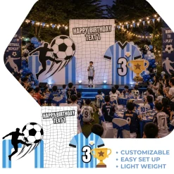 Sports - Soccer 2 Foam Core Birthday Backdrop Kit by PopScene™