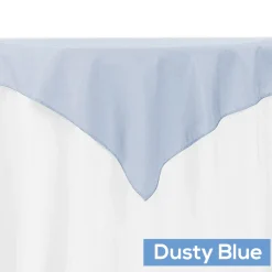 54" Square 200 GSM Polyester Tablecloth / Overlay - Dusty Blue