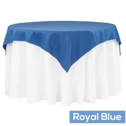 54" Square 200 GSM Polyester Tablecloth / Overlay - Royal Blue