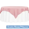 72" Square 200 GSM Polyester Tablecloth / Overlay - Dusty Rose/Mauve