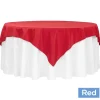72" Square 200 GSM Polyester Tablecloth / Overlay - Red