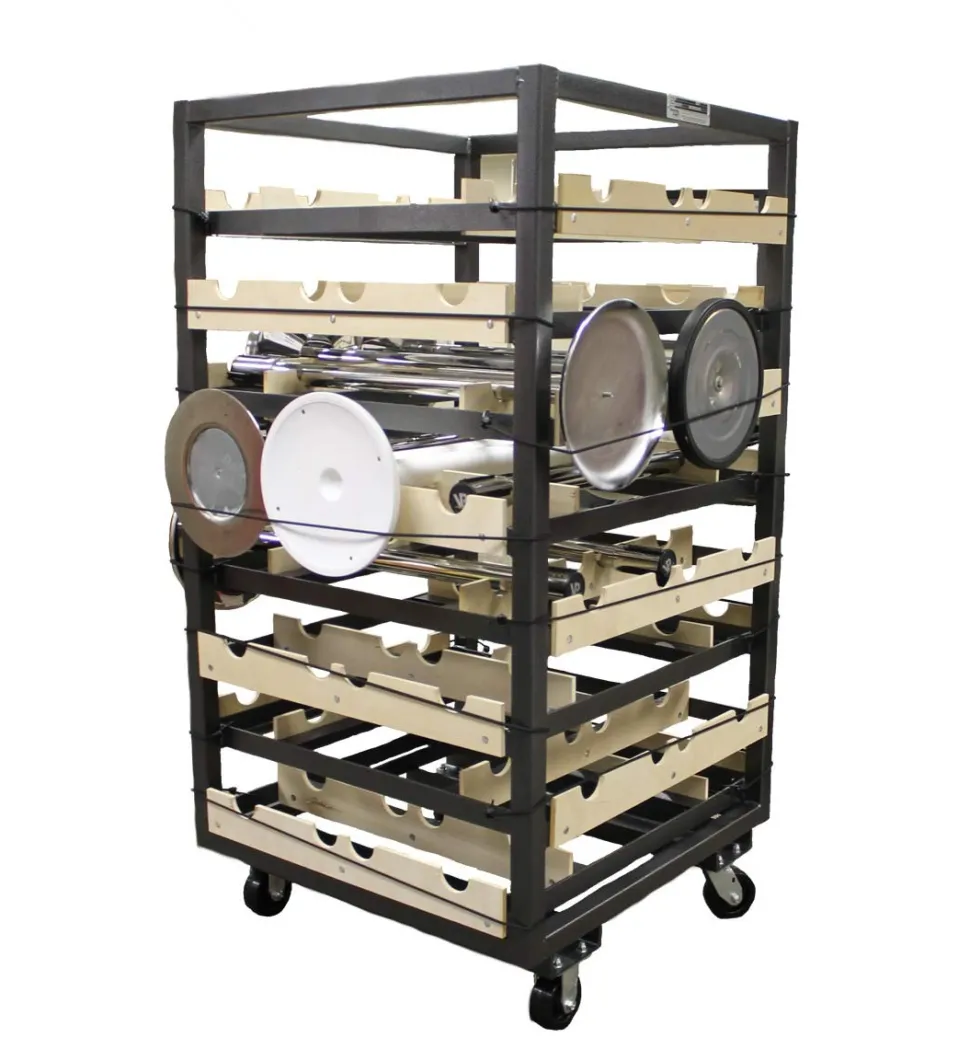 Stanchion Cart, Horizontal Storage 32 PCS