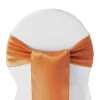 Standard Satin Chair Sash - Terracotta