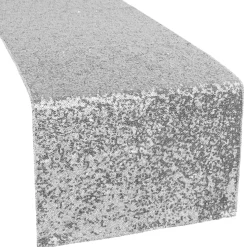 Standard Sequin Table Runner by Eastern Mills - Silver
