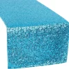 Standard Sequin Table Runner by Eastern Mills - Aqua Blue