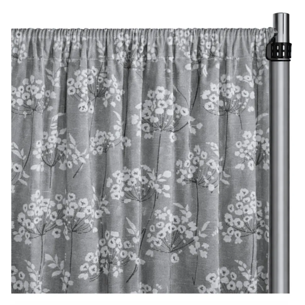 Steel Lindos Curtain Panel w/ 4" Rod Pocket - 110" Wide - Many Size Options