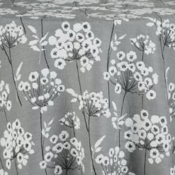 Steel Lindos Jacquard Tablecloth - Multiple Size Options