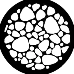 Stone Bed - Stock Gobo for Gobo Light Projectors - Choose your size!