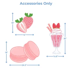 Strawberry Bliss Foam Core Backdrop Kit by PopScene™