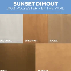 Sunset Dimout Tablecloth by Eastern Mills - Eggshell - Many Size Options