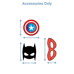 Superhero Training Foam Core Birthday Backdrop Kit by PopScene™