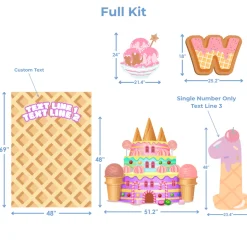 Sweet Treats Foam Core Backdrop Kit by PopScene™