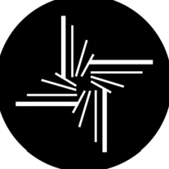Symmetric 19 - Stock Gobo for Gobo Light Projectors - Choose your size!