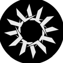 Symmetric 10 - Stock Gobo for Gobo Light Projectors - Choose your size!
