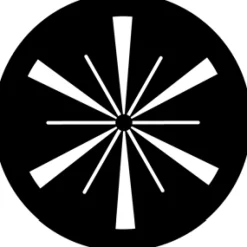 Symmetric 16 - Stock Gobo for Gobo Light Projectors - Choose your size!