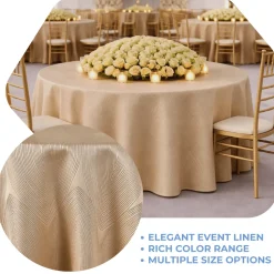 Taupe Sombra Jacquard Tablecloth - Multiple Size Options