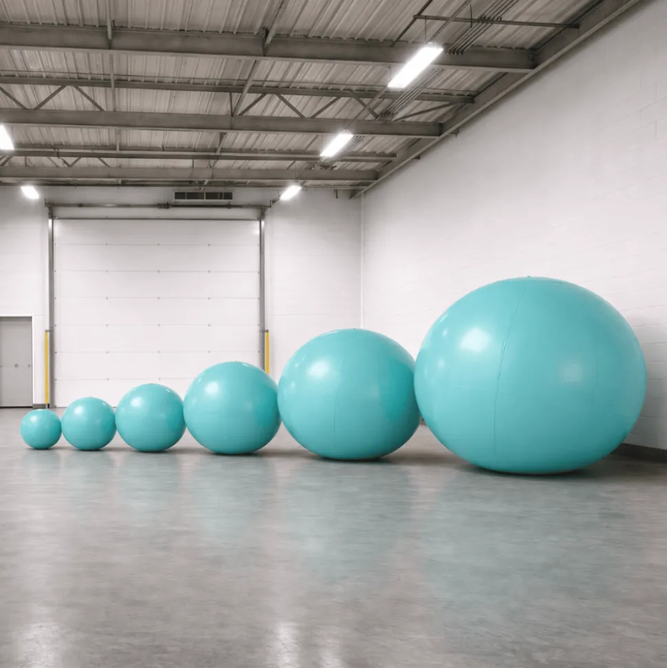 Teal Giant Inflatable Modern Ball Sphere – Maxorb™ Event Decor – Commercial Installation Sizes