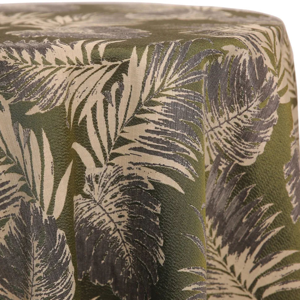 Teal/Lime - Tahiti Tablecloths - DOUBLE-SIDED - MANY SIZE OPTIONS