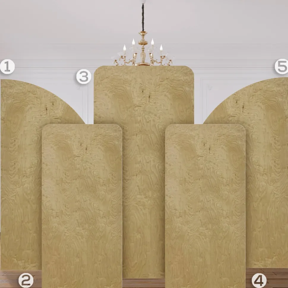 The "Kathleen" Chiara 5 Piece Collapsing Wall Panel Set
