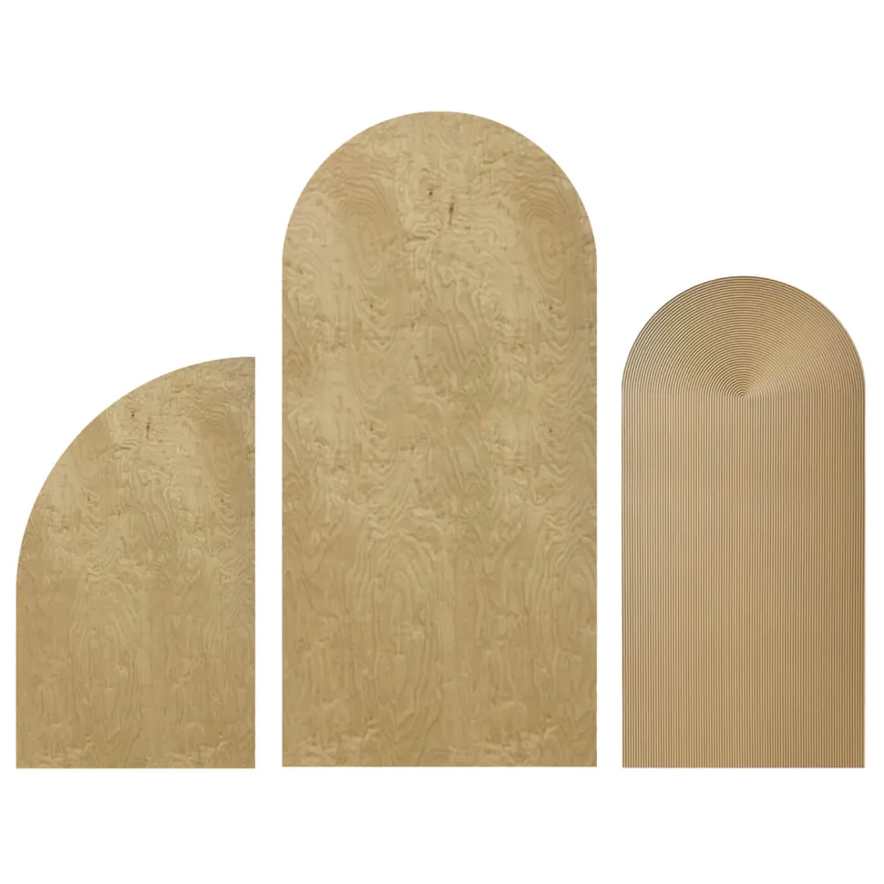The "Lesia" Chiara 3 Piece Collapsing Wall Panel Set