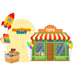 Toy Shop Foam Core Backdrop Kit by PopScene™