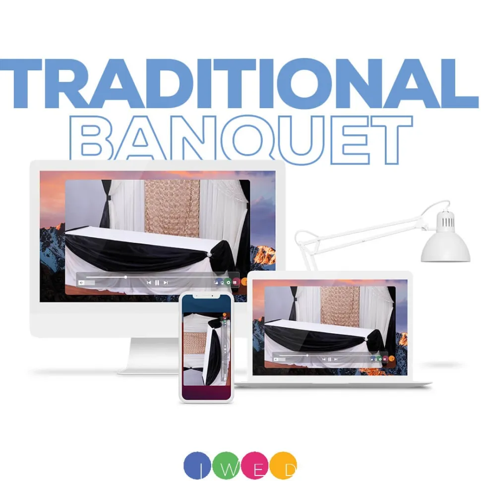 Traditional Banquet with Satin Valance - Instructional Video
