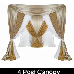 Traditional Theme Pro-Designed Backdrop or 4 Post Canopy Kit - 6ft-10ft Tall