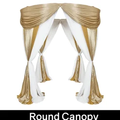 Traditional Theme Pro-Designed Backdrop or 4 Post Canopy Kit - 6ft-10ft Tall