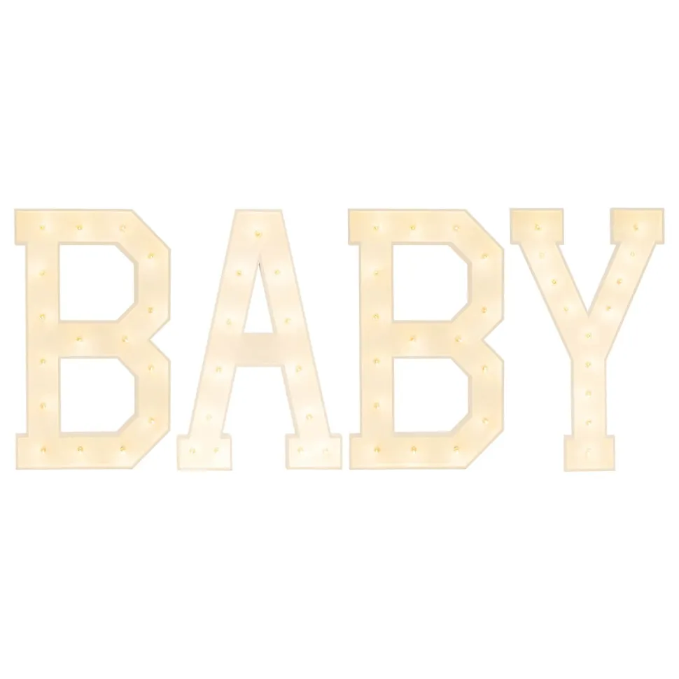 Traditional Wood Marquee "BABY"