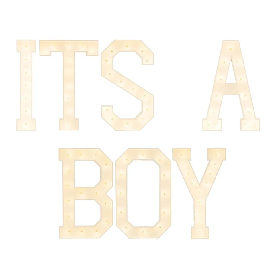 Traditional Wood Marquee "ITS A BOY"