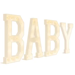 Traditional Wood Marquee 4 Letter Signs - Choose your Sign!