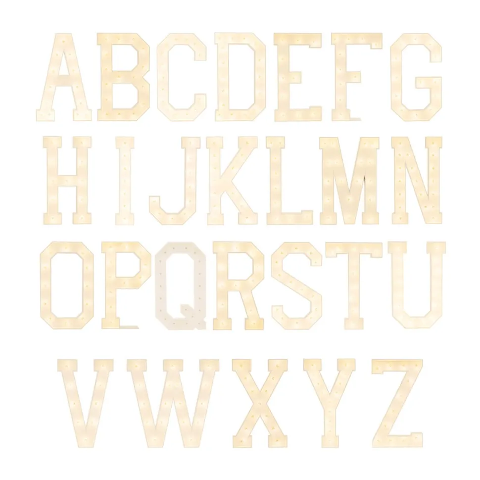 Traditional Wood Marquee Letters "A to Z"