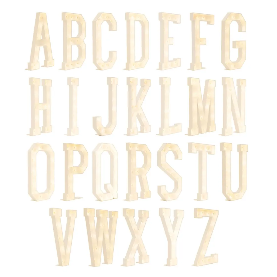 Traditional Wood Marquee Letters "A to Z"