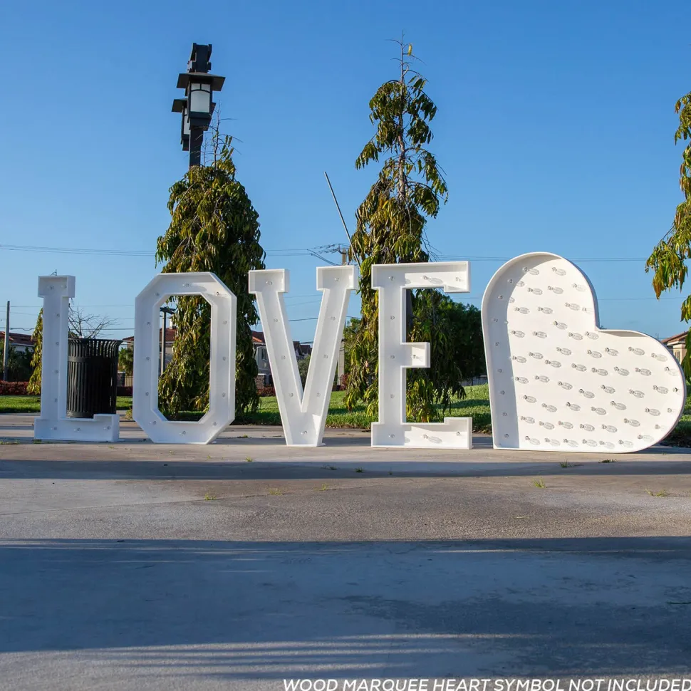Traditional Wood Marquee "LOVE"